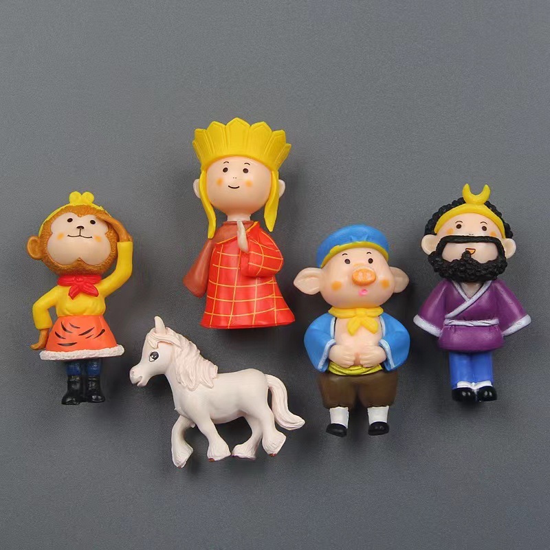 Journey to the West, una combinación de cinco maestros y aprendices, pequeños adornos de paisaje microscópico que son resistentes a las caídas y no se desvanece.