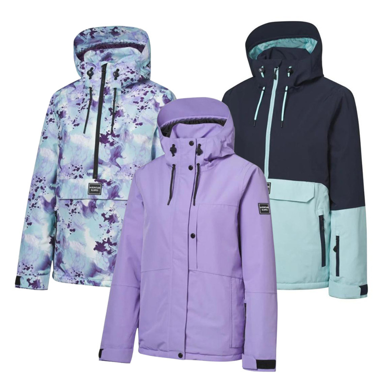 2026 German original outdoor women's ski jacket, windproof and waterproof, suitable for Harbin tourism, padded cotton jacket, plus-size top