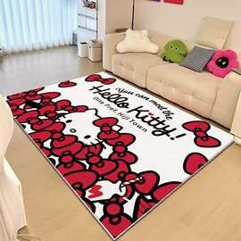 卡通奶油风优质圈绒客厅防滑地毯卧室儿童房耐磨地垫玩具美甲垫