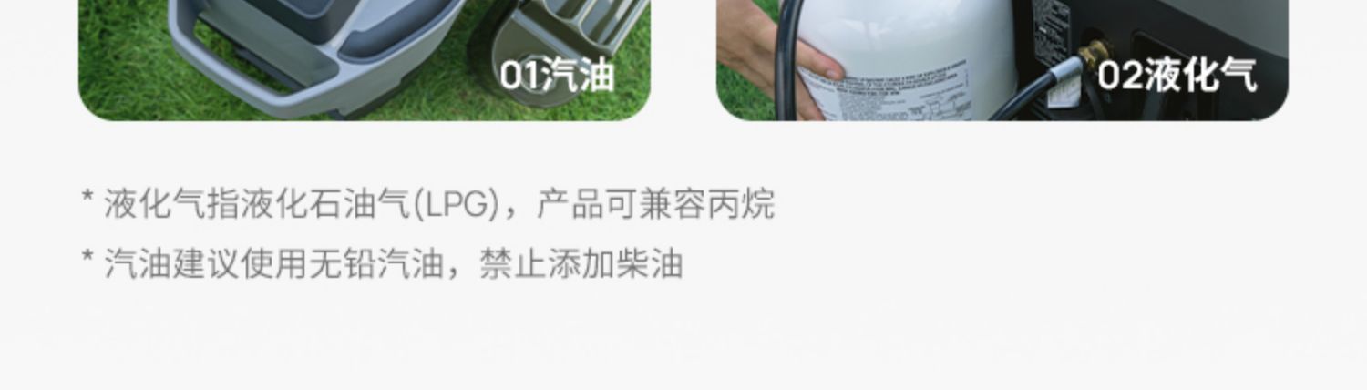 Ecoflow Zhenghao Intelligent Dual-Fuel Generator Oil and Gas Dual-Purpose Automatic Start and Stop 1800W 1600W