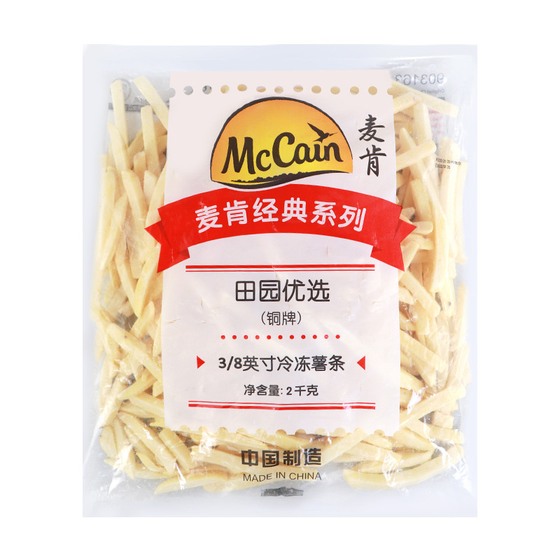 McCann French fries 3/8 thick potato without sauce
