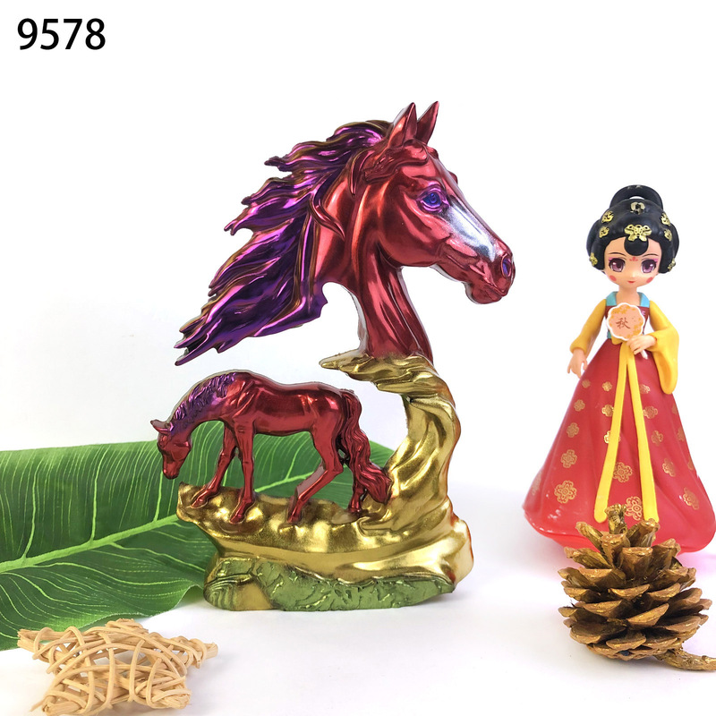 中空馬彫刻装飾品シリコーン型壁ステッカー樹脂工芸品ペンダントヨーロッパ印象馬接着剤型|undefined