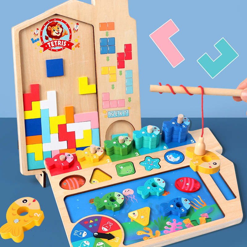 Multifunctional Magnetic Digital Bead Pen Maze Tetris Building Block Puzzle Early Education Educational Kidsren's Toys