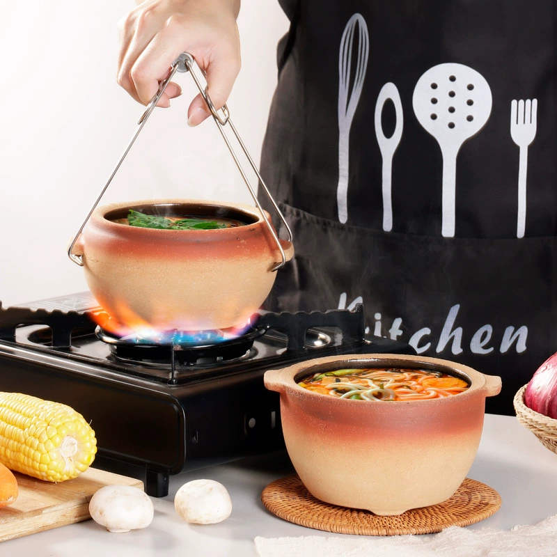 Грубая керамика, устойчивая к высоким температурам запеканка для рисовой лапши, старый стиль, глиняный горшок, порошок картофеля Малатанга, коммерческая бытовая запеканка с открытым пламенем, глиняная запеканка