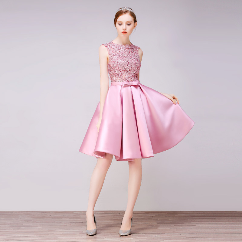 Vestidos de dama de honor estilo europeo 2026, nuevos vestidos cortos de verano ajustados para fiestas de boda, vestidos ajustados para reuniones anuales y cócteles.