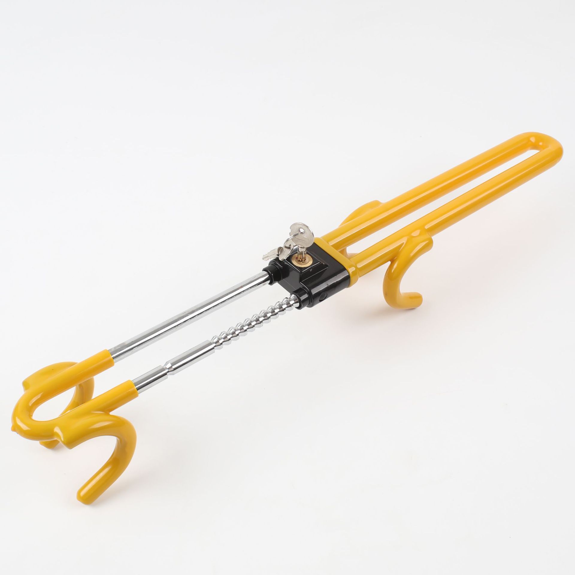 New Car Steering Wheel Lock Multifunctional Adjustable Telescopic Safety Anti-Theft Lock Thickeneded Broken Window Metal U-Shaped Lock