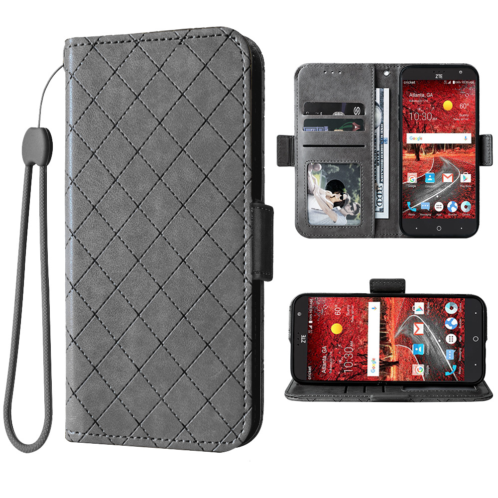 适用于ZTE Grand X4手机壳皮套支架翻盖钱包插卡男女款一件批发