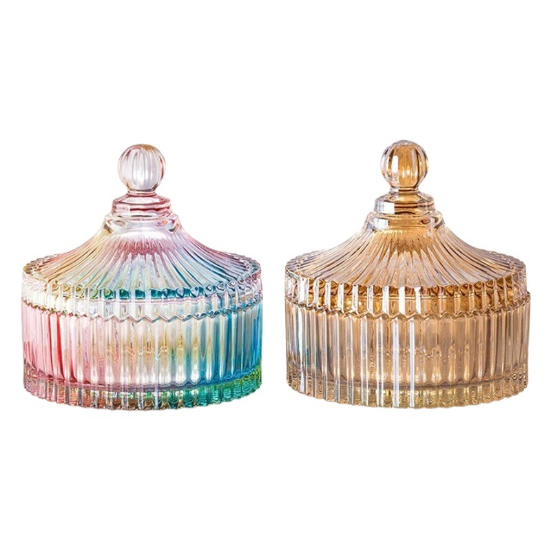 Mongol bolsa de vidrio aromaterapia vela taza con tapa spar fragancia contenedor aceite esencial decoración ins hecho a mano candelabro vacío