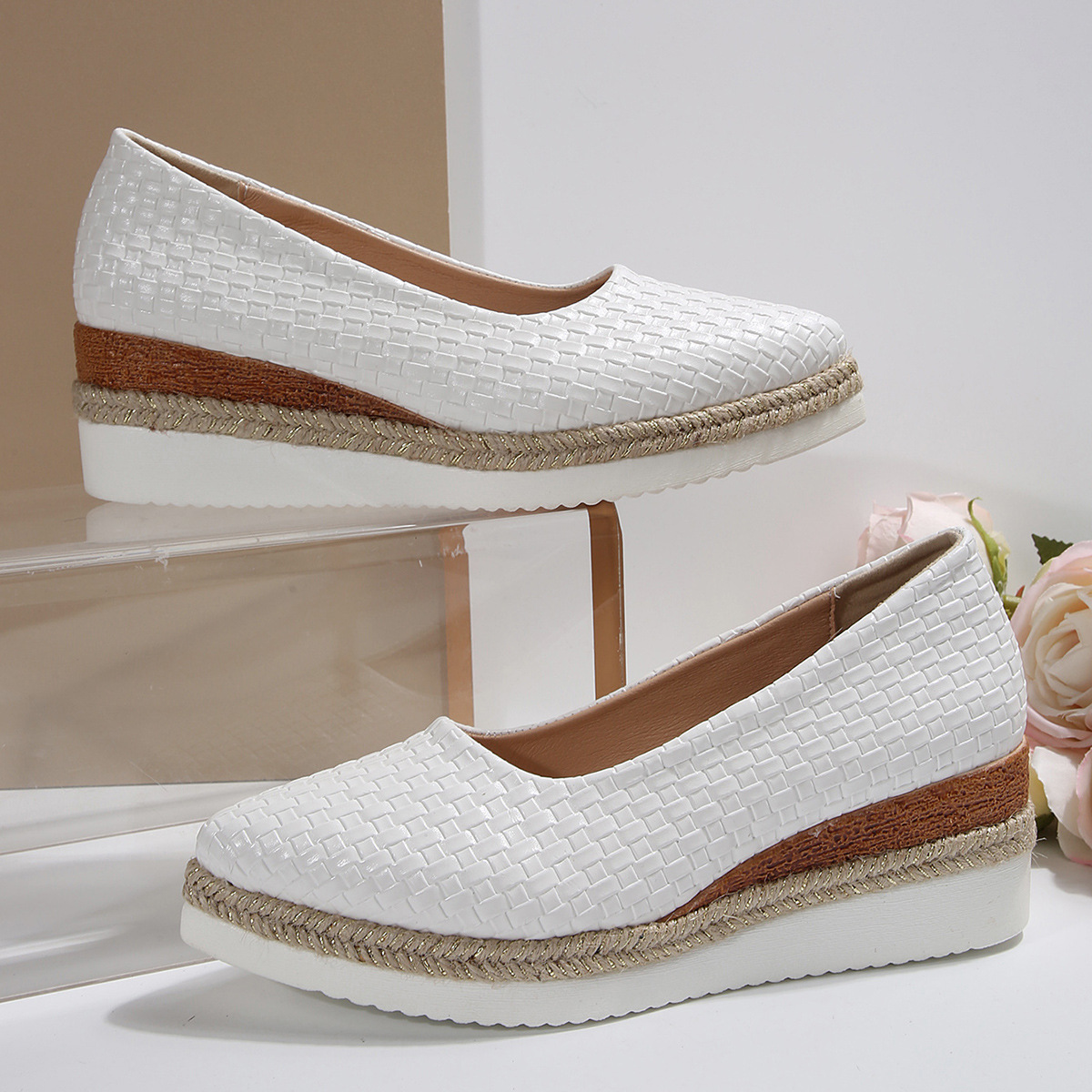 Damen Stiletto Pumps Mit Flechtseil Und Atmungsaktiver Spitze_voghion.com