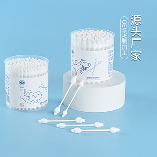 Foreign trade pet cotton swab stick gourd head disposable cotton swab ear cleaning tear removal pet supplies