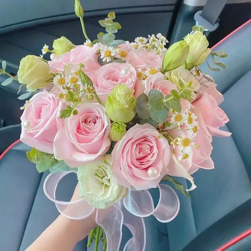 婚礼手捧花新娘手捧结婚出片郁金香领证仿真花拍照道具七夕|undefined