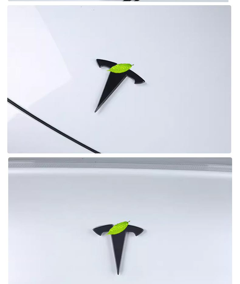 Suitable for Tesla Model Y Hood Tailgate Car Logo Tesla Tailgate Hood Logo Body Letter Logo Modification