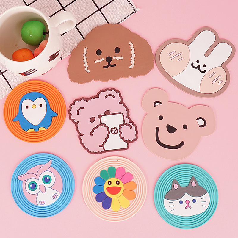 Heat Insulation pad household Coaster Bowls mat kitchen silica gel Anti scald student Mat waterproof teacup Table mats