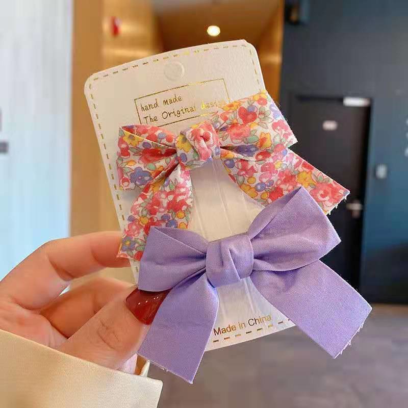 Estilo coreano fresco floral arco horquilla niños macaron color presión clip flujo mar clip lateral traje accesorios para el cabello