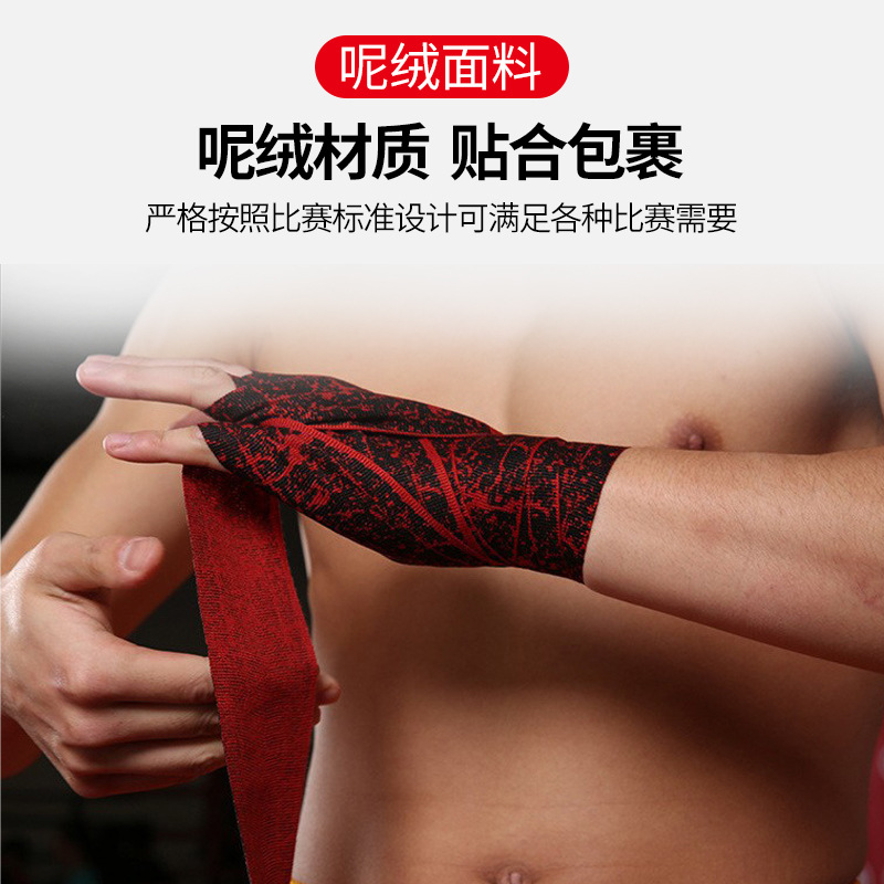 Fabricantes de vendajes de correas de guardamanos de boxeo personalizados a granel, vendajes de lana Kangrui de alta elasticidad, procesamiento OEM