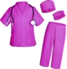 Purple V -neck+Medical Card
