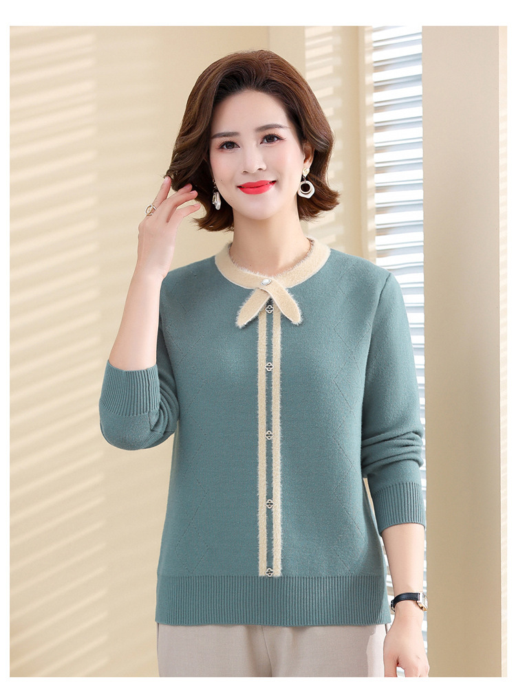 E5965 830K ÁO LEN NỮ TAIRYA MÙA XUÂN THU ĐÔNG TRUNG NIÊN DÀY ẤM THỜI TRANG NỮ G03 SẢN PHẨM MỚI