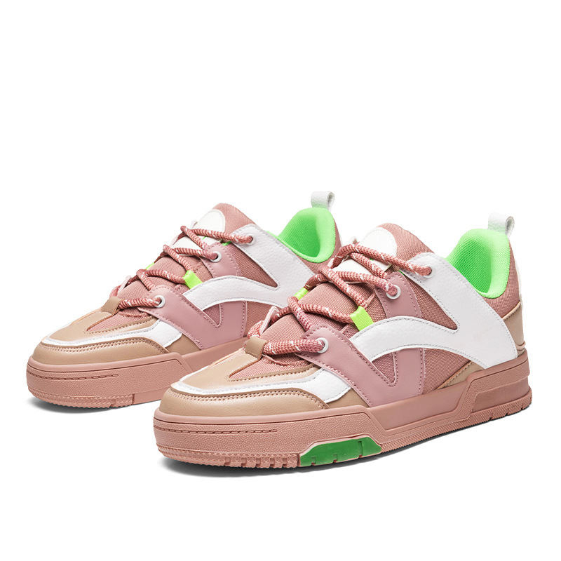 Baskets skate cuir low top tendances décontractées pour couples_voghion.com