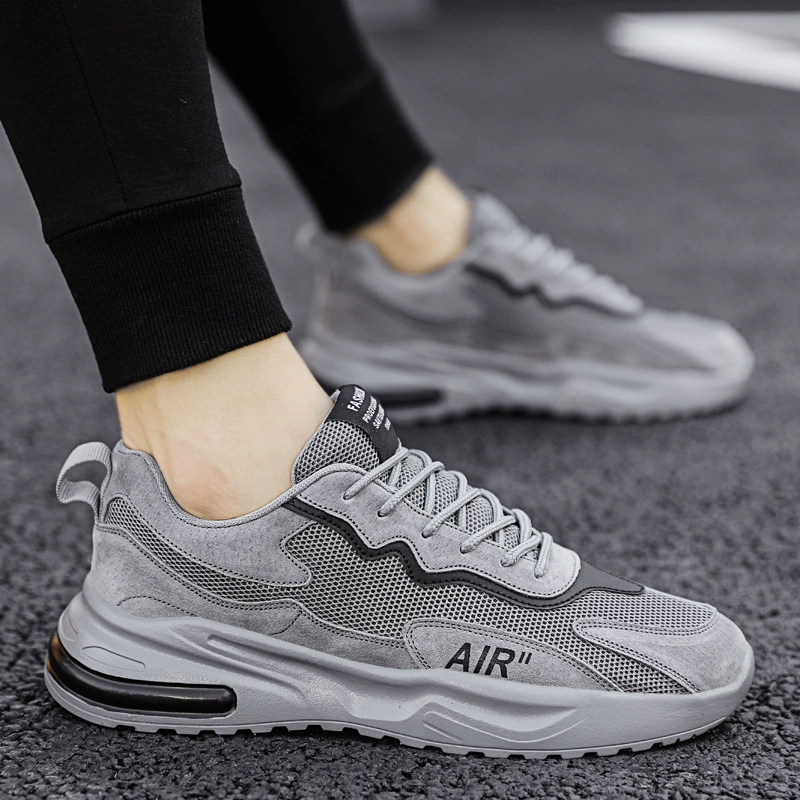 Men's trend sports casual footwear for leisure, fashionable low shoes, autumn, trend of season, for teenagers, Korean style, 2022