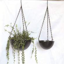 跨境花园铁艺吊篮盆栽装饰阳台水培绿植园艺悬挂花盆多肉创意吊盆