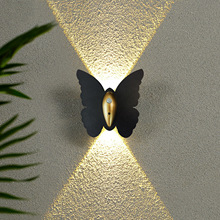 北美亚马逊蝴蝶感应充电壁灯带遥控人体运动私模专利壁挂式