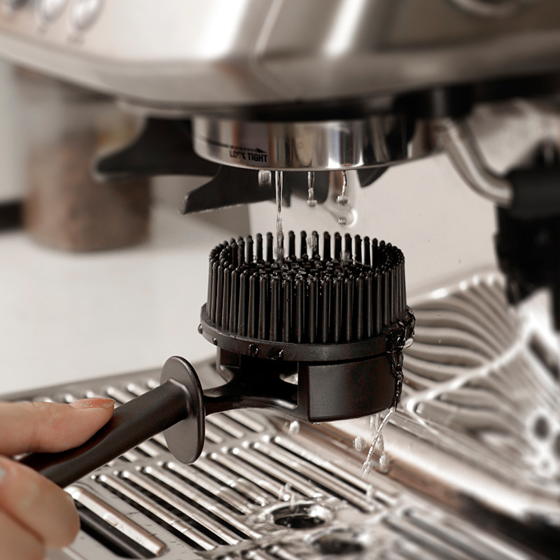 Coffee machine cleaning brush semi-automatic brewing head cleaning brush filter head special nylon plastic soft silicone brush Coffee machine cleaning brush semi-automatic brewing head cleaning brush filter head special nylon plastic soft silicone brush