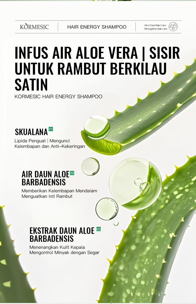 KORMESIC Hair Energy Bottle Shampoo 200ml_voghion.com