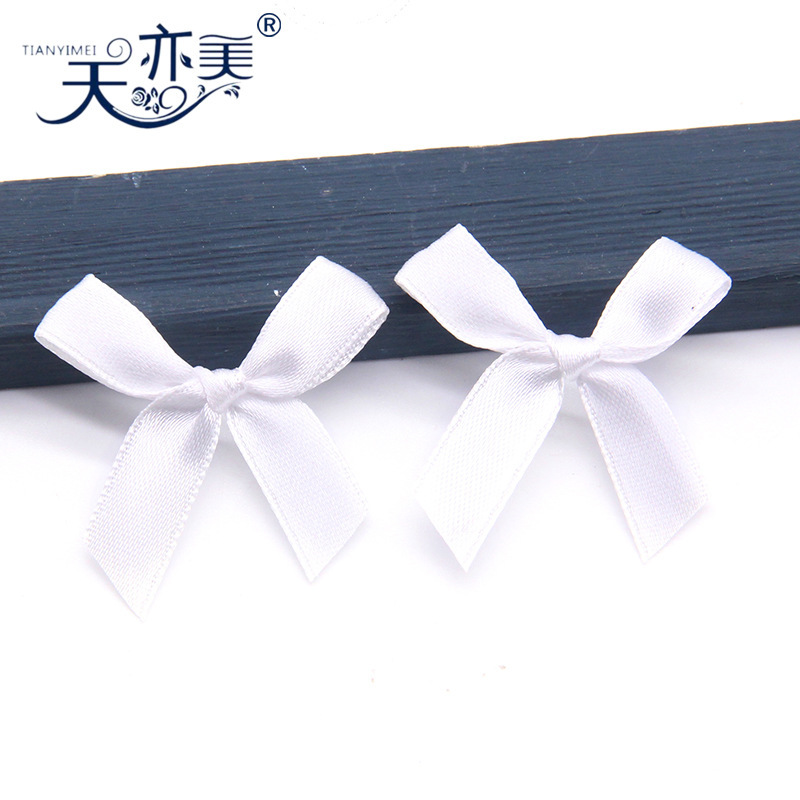 Fabricante en stock 1cm cinta anudada a mano accesorios textiles cinta arco producción