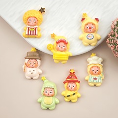 漫画かわいいスターマン樹脂アクセサリー diy クリーム接着剤アクセサリーヘアピンヘッドロープ接着剤携帯電話ケース素材