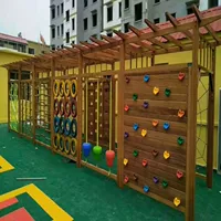 Игрушка для детского сада на открытом воздухе, рама для скалолазания, детские уличные большие размеры, оборудование для детской площадки, деревянная стена для скалолазания