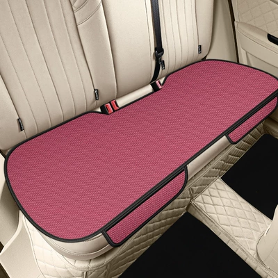 Seat cushion, seat cover, four seasons universal ice silk - ice-silk-carmine-with-hook-back-row