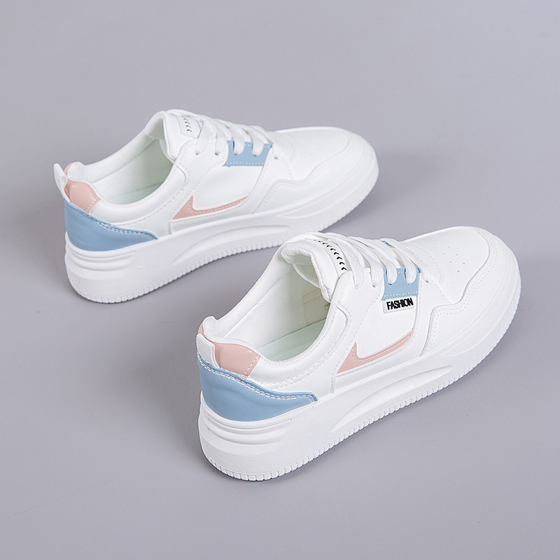 小白鞋女2025新款春季女鞋厚底百搭运动休闲板鞋子ins潮爆款跑步