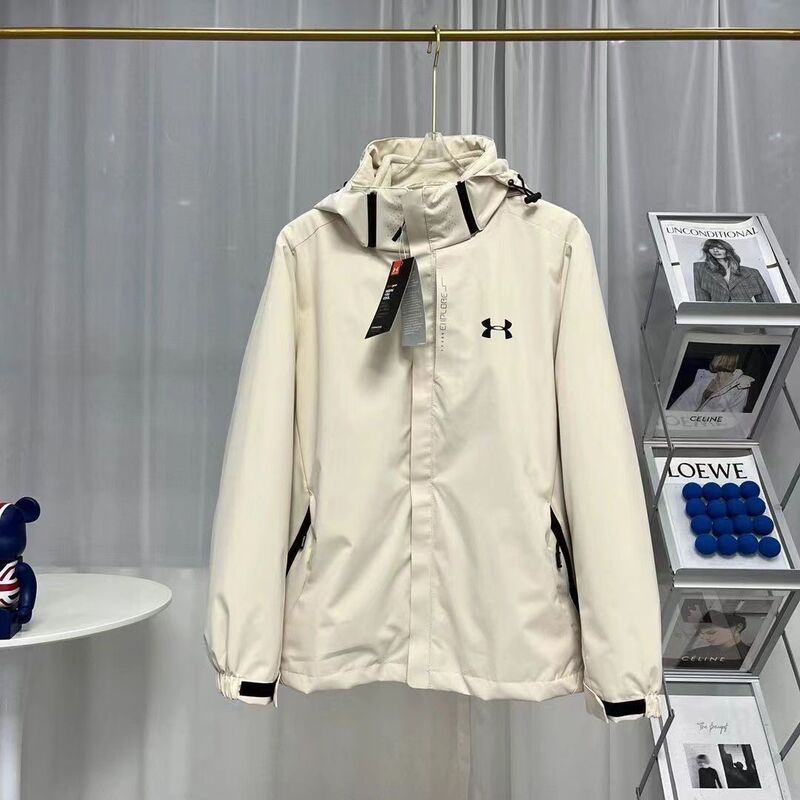 アンマ春秋突撃服男女新型UA防風防水三合一カップル保温ジャケット登山コート|undefined