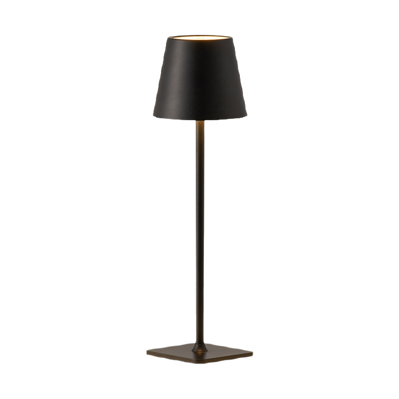 Lámpara de mesa de hierro de pie alto restaurante lámpara de mesa de carga al aire libre Poldina Amazon USB táctil tres colores luz Amazon image 6