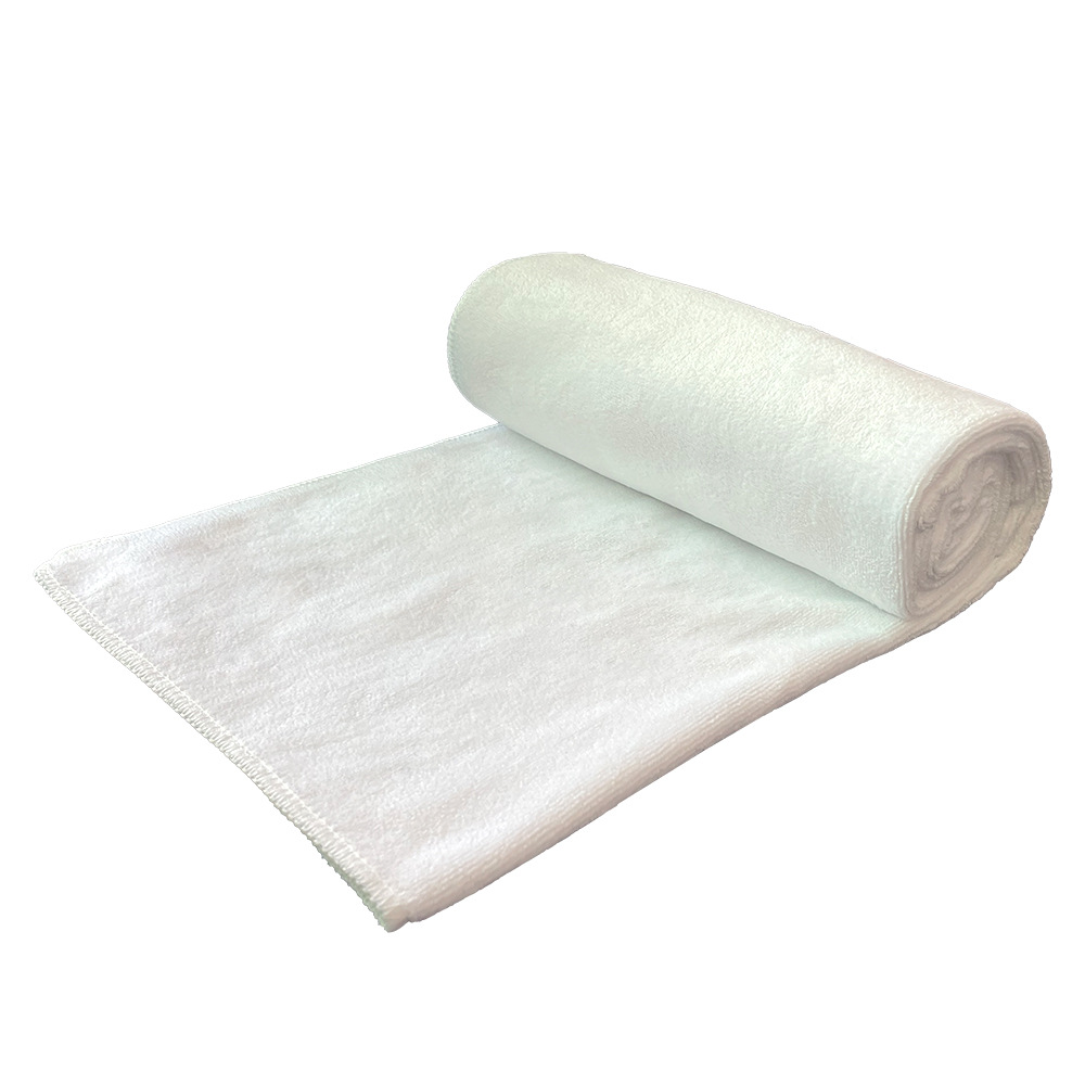 Toalla de transferencia de calor 400g Toalla de poliéster de doble cara Toalla de impresión de sublimación Toalla de baño Toalla de playa en blanco al por mayor