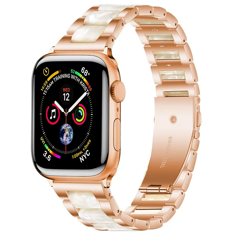 Применение Apple Watch с металлическим ремешком из смолы Applewatch iWatch6/5/4/3/2/1