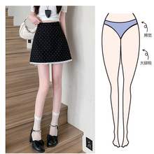西装波点半身裙女2025新款春装蕾丝短裙A字裙高腰包臀裙半裙裙子