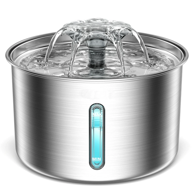 Диспенсер для воды для домашних животных из нержавеющей стали 304, металлический диспенсер для воды для кошек, умный диспенсер для воды для кормления кошек и собак, новая фабрика товаров для домашних животных