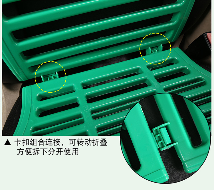 Engineering vehicle seat cushion forklift forklift excavator double-layer ventilated breathable small universal seat cushion summer plastic square cushion