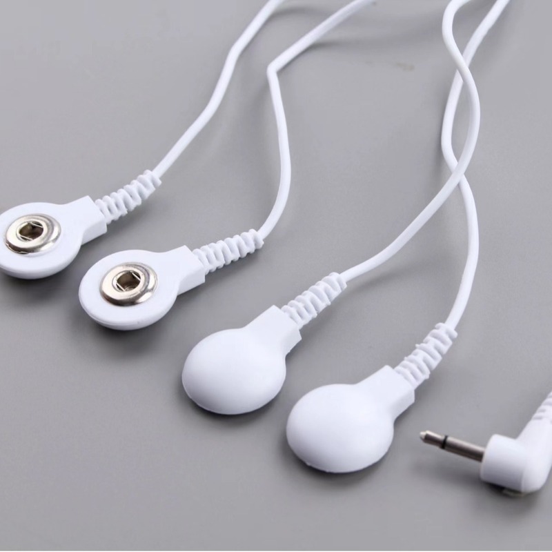Dc 2.5mm 1ドラッグ2/1ドラッグ4ボタン式電極線マッサージ器部品|undefined