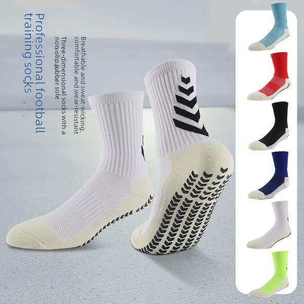 Dispensing football socks actual combat mid-barrel silicone non-slip towel bottom thickened shock absorption sweat-absorbing outdoor sports running socks