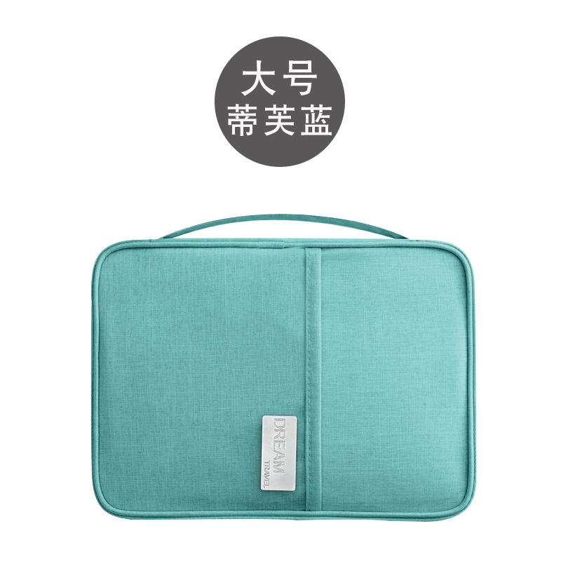 Bolsa de pasaporte de viaje grande bolsa de documento de viaje al extranjero bolsa de embrague impermeable a prueba de polvo portátil titular de la tarjeta billetera