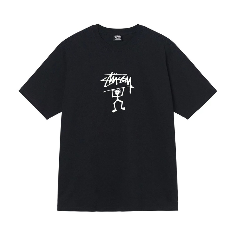 stusy スタッシー 2025年新作 8 男女兼用 半袖Tシャツ 夏 ブラック ホワイト メンズTシャツ ゆったり 230g|undefined