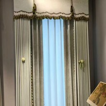 法式客厅卧室雪尼尔窗帘现代简约轻奢民宿田园窗帘布艺窗帘遮光