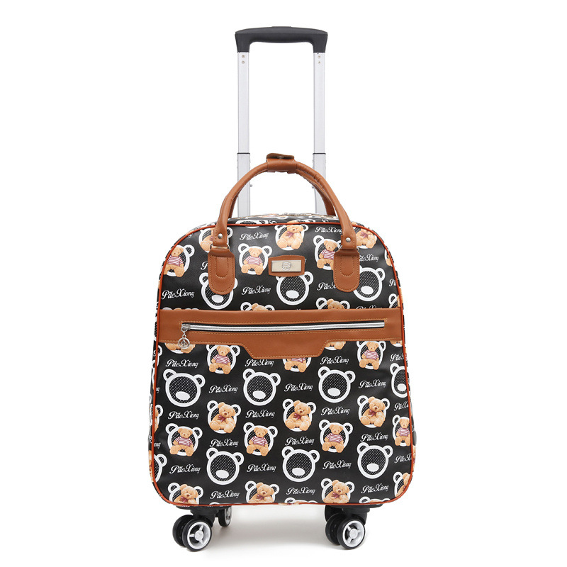 Bolsa de viaje de tracción ligera portátil de viaje corto de viaje de negocios de gran capacidad de embarque bolsa de embarque rueda universal caja flexible con ruedas