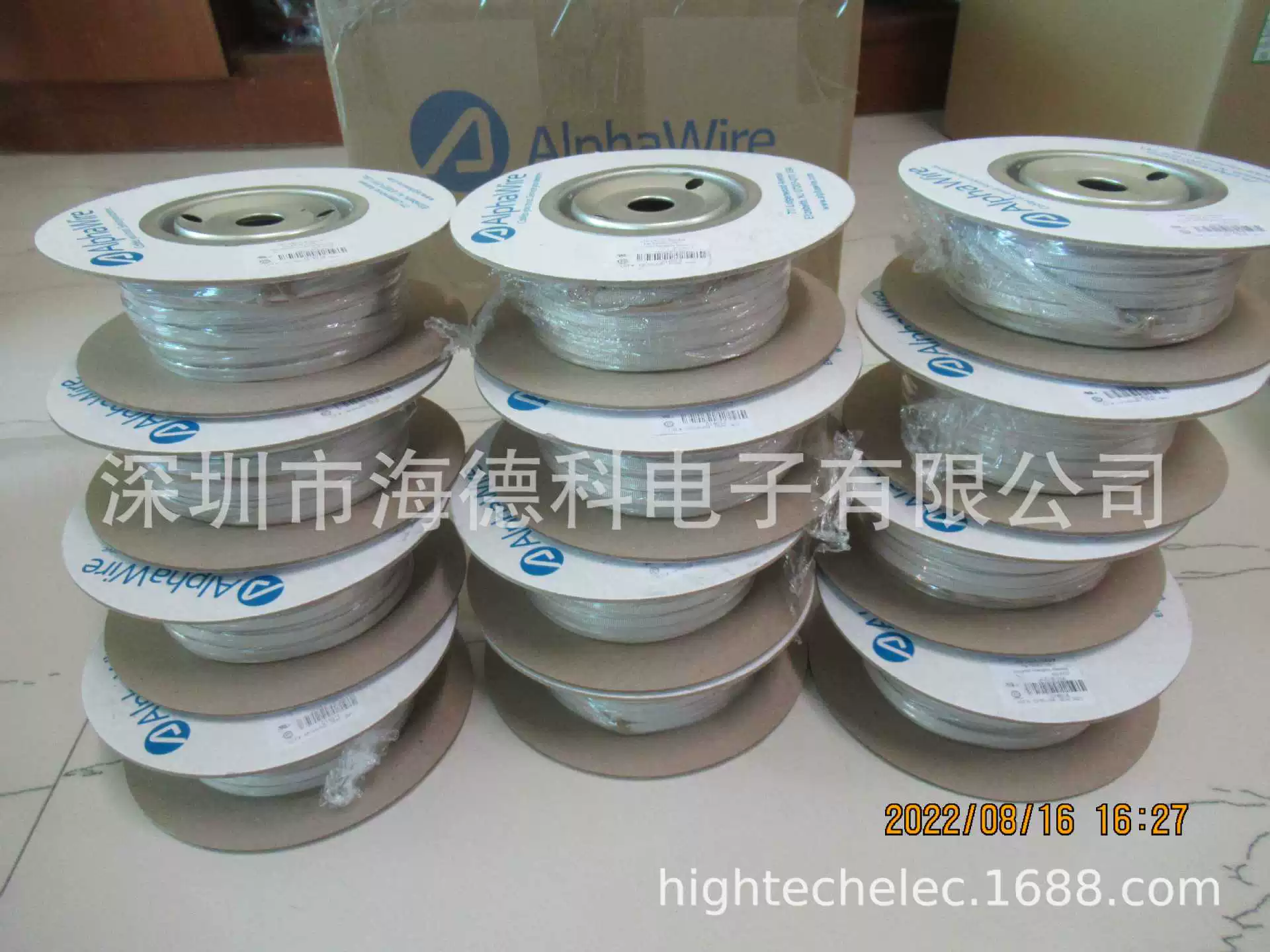 Alphawire 20awg 892019 BK005 одиночная -сердечная кабель UL1007 UL1581 ПВХ провод