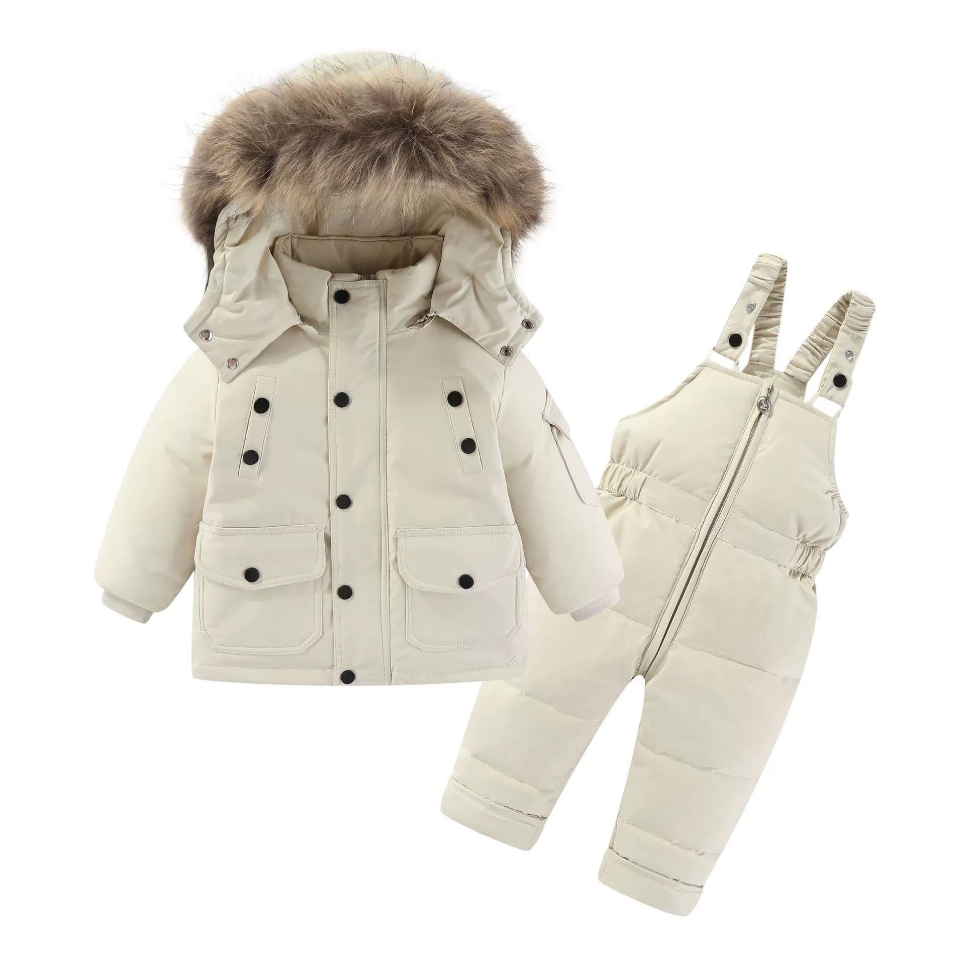 Children's down jacket, flower boy costume, set, overall, for import
