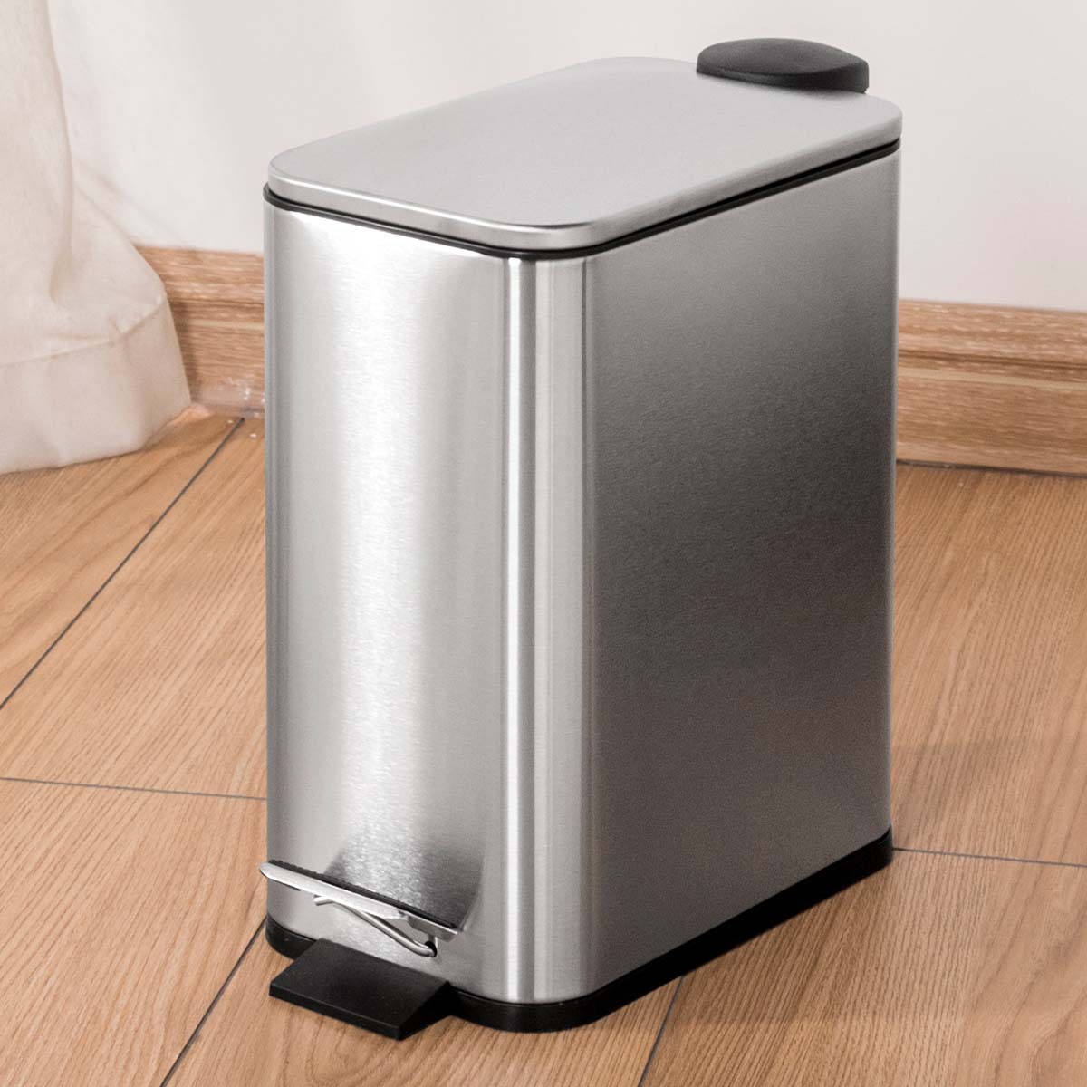 Luz del hogar basura de lujo con tapa sala de estar cocina baño doble barril basura puede mudo rectangular basura puede