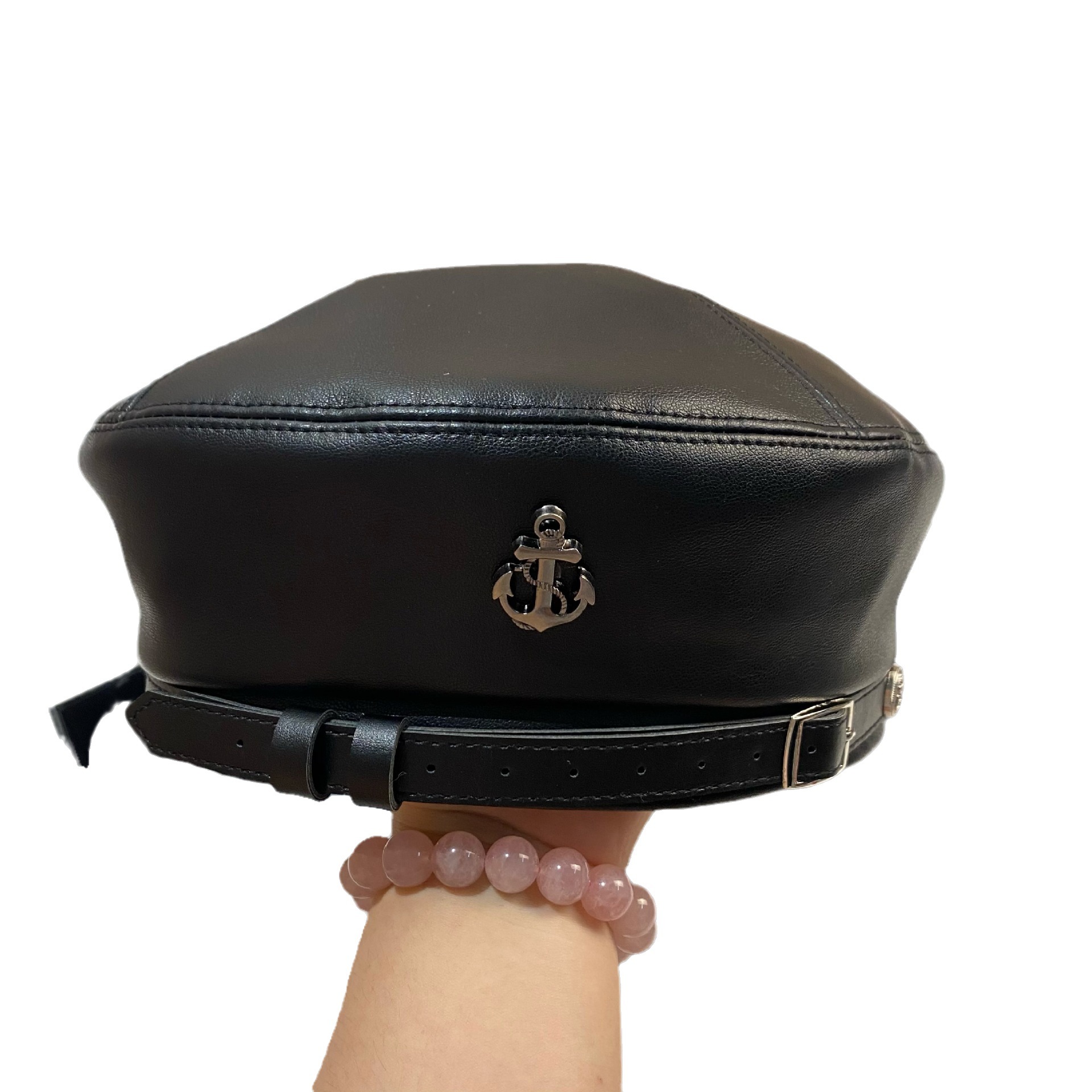 Original design fashion Europe and the United States personality British belt anchor bud hat men and women the same painter hat_voghion.com