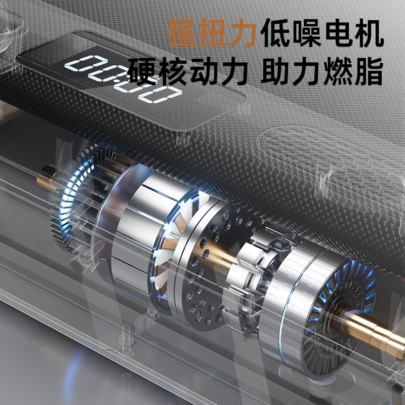 Nueva cinta de correr de pendiente de madera maciza para el hogar del fabricante, máquina de caminar eléctrica para bajar de peso, mini equipo de fitness totalmente plegable